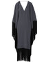 Grey Heavy Designer Heavy Maxi Dress Back View