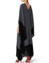 Grey Heavy Designer Heavy Maxi Dress Closure View