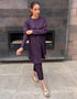 Purple Nirvana Silk Pant Shirt Side View