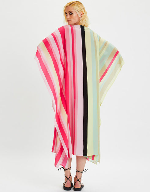 Multi Silk Crepe Kaftan