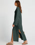 Green Heavy Designer Heavy Fency Maxi Dress designer kaftan