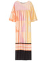 Peach Poly Rayon Cotton Kaftan Buy silk kaftan online