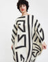 Black & White French Moss Kaftan