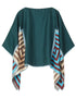 Teal Fancy Soft Satin Silk Kaftan Co-Ord Set Luxury Silk Kaftan