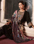 Heavy Designer Wedding Wear Velvet Salwar Suit Coffee Bean Velvet Pant Straight Close-up View