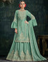 Summer Green Chinnon Lehenga Suit
