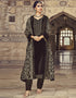 Coffee Pant style Suit Velvet Salwar Kameez in Embroidery, Hand Work & Lace Work