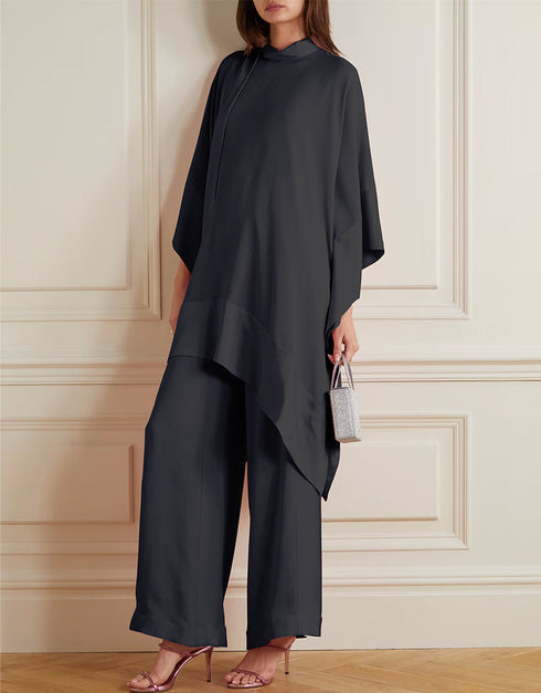 Dark Grey Heavy Designer Heavy Maxi Dress Closure View
