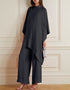 Dark Grey Heavy Designer Heavy Maxi Dress Closure View