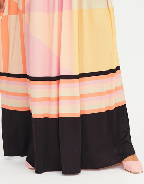 Peach Poly Rayon Cotton Kaftan Buy silk kaftan