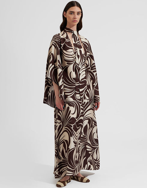 Woody Brown Heavy Designer Heavy Fency Maxi Dress Buy maxi kaftan