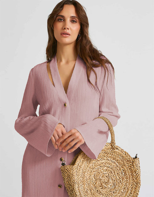 Baby Pink Heavy Designer Heavy Fency Maxi Dress buy casual kaftan