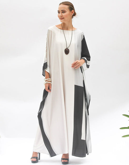 Grey Free From Chest With Length 56 Inch Buy silk kaftan online
