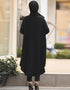 Black Organic Jersey Kaftan Back View