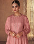 Pink Palazzo style Salwar Suit Designer Salwar Suit Salwar Kameez in Embroidery, Sequins & Lace Work Closure View