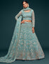 Ocean Aqua Soft Net Lehenga Choli