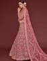 Fantasy Rose Soft Net Lehenga Choli Back View