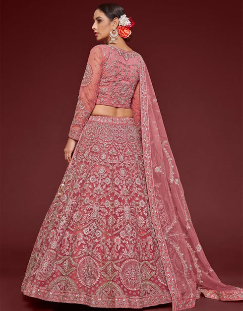 Fantasy Rose Soft Net Lehenga Choli Salwar Kameez