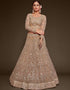 Royal Beige Soft Net Lehenga Choli Salwar Kameez