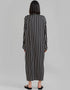 Designer Party Wear Maxi Dress Black Heavy Organza Silk Maxi Dress Close-up View