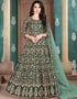 Bottle Green Faux Georgette Anarkali Anarkali