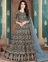 Blue Faux Georgette Anarkali Anarkali