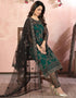 Green Net Pant Suit Back View