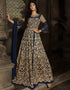 Dark Blue Net Pant Anarkali