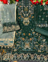 Green Pant style Suit Georgette Salwar Kameez in Sequins Embroidery & Lace Work Closure View Embroidery
