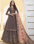 Muslin Satin Georgette Light Brown Straight Suit Lehenga Bottom