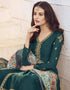 Muslin Satin Georgette Teal Straight Suit Lehenga Bottom