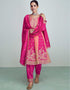 Exquisite Classic Premium Salwar Suit Pink Lemonade Premium Silk Pant Suit Front View