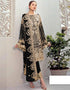 Designer Party Wear Faux Georgett Pakistani Suit Collection Black Faux Georgette Pant Pakistani Suits Front View