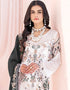 Designer Party Wear Faux Georgett Pakistani Suit Collection White Faux Georgette Pant Pakistani Suits Close-up View