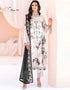 Designer Party Wear Faux Georgett Pakistani Suit Collection White Faux Georgette Pant Pakistani Suits Front View