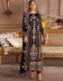 Designer Party Wear Faux Georgett Pakistani Suit Collection Black Faux Georgette Pant Pakistani Suits Front View