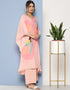 Designer Casual Wear Readymade Pink Crepe Palazzo Straight Side View