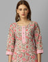 Designer Casual Wear Readymade Pink Cambric Cotton Pant Straight Back View