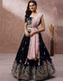 Exclusive Party Wear Heavy Lehenga Choli Collection Pink Georgette Lehenga Choli Back View