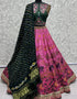 Heavy Designer Wedding Wear Silk Lehenga Choli Green Silk Lehenga Choli Front View