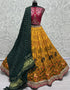 Heavy Designer Wedding Wear Silk Lehenga Choli Maroon Silk Lehenga Choli Front View