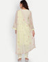 Designer Party Wear Readymade Salwar Suit Lime Georgette Pant Straight Close-up View