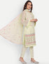 Designer Party Wear Readymade Salwar Suit Lime Georgette Pant Straight Side View