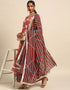 Trendy Designer Party Wear Readymade Salwar Suit Collection Maroon Rayon Palazzo Straight Side View