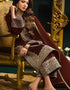 Traditional Party Wear Velvet Salwar Suit Maroon Velvet Palazzo Straight Close-up View