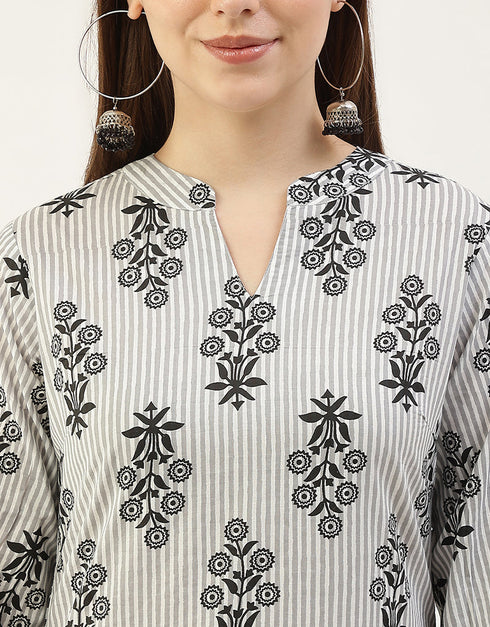 Trendy Function Readymade Suit Collection White Cotton Pant Straight Back View