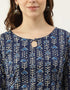 Trendy Function Readymade Suit Collection Blue Cotton Pant Straight Back View