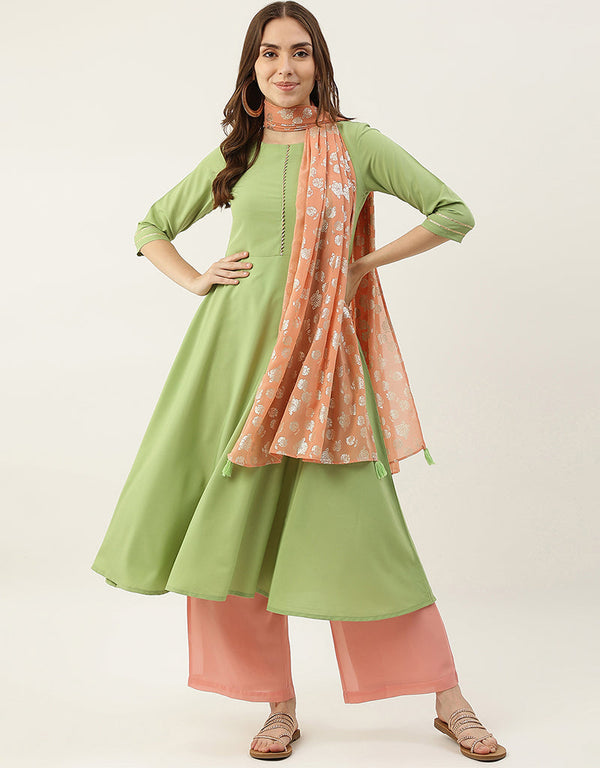 Trendy Function Readymade Suit Collection Pista Crepe Pant Straight Front View