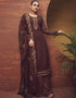 Trendy Traditional Party Wear Salwar Suit Maroon Georgette Palazzo Straight Front View