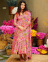 trendy pink muslin designer party wear readymade salwar suit with pink muslin 13534-acy3229 Back View